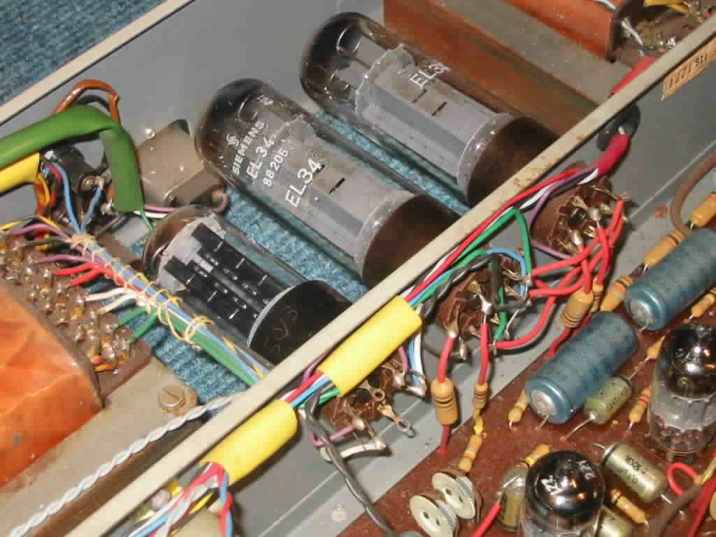 Dynacord MV46 EL34 6CA7 EL 34 tube amplifier Rhrenverstrker Endstufe valve tubeamp amplificateur lampes amplificador valvula buizen schaltplan schematic circuit diagram repair